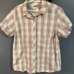 Columbia Plaid Short Sleeve Shirt 2X